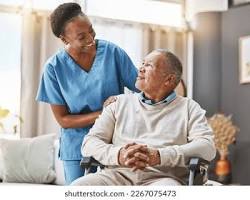 Hình ảnh về Nurse assisting an elderly patient