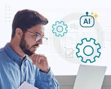Hình ảnh về Person working on computer with certification icon overlay