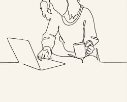 Hình ảnh về person successfully completing an online exam