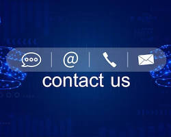 Hình ảnh về contact information and website on a banner