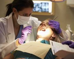 Hình ảnh về Dentist examining patient