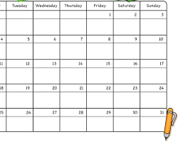 Hình ảnh về Calendar with exam dates