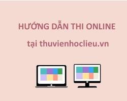 Hình ảnh về Thi online trên máy tính
