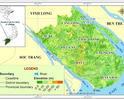 Hình ảnh về Tra Vinh province map