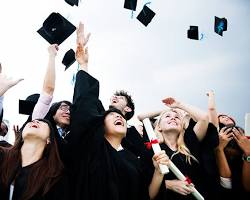 Hình ảnh về Students graduating and celebrating