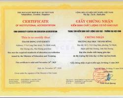 Hình ảnh về Chứng nhận uy tín của trường